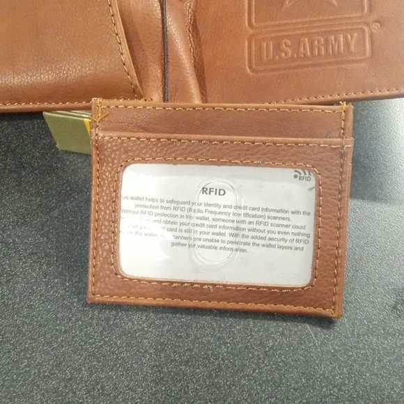 U.S.Army genuine leather bi fold wallet - Picture 4 of 5